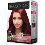 Sea Color 2 Tüp Krem Saç Boyası Seti Çilek Kırmızısı No:5.65 - Renk Kodu Seçin