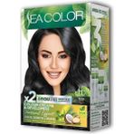 Sea Color 2 Tüp Krem Saç Boyası Seti Siyah No:1.0 - Tek renk