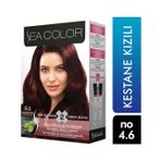Sea Color 2li krem4/6 2'li Krem Saç Boyası 4/6 Kestane Kızılı