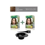 Sea Color 2'li Natural Effect Set Boya Amonyaksız 7.3 Fındık Kabuğu, Boya Tası ve Fırça Hediye!