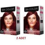 Sea Color 5.65 Çilek Kırmızısı Set 2 Adet Saç Boyası+ Oksidasyon