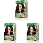 SEA COLOR Amonyaksız, Vegan, Doğal, Besleyici Kalıcı Saç Boyası%100 Beyaz Kapama (1 PAKET 2 x 50 ml Boya & OKSİDAN) (Açık Kahve 5.0) (3 paketi)