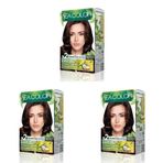 SEA COLOR Amonyaksız, Vegan, Doğal, Besleyici Kalıcı Saç Boyası%100 Beyaz Kapama (1 PAKET 2 x 50 ml Boya & OKSİDAN) (Sıcak Çikolata 5.77) (3 paketi)