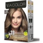 Sea Color Set 8.0 Açık Kumral Saç Boyası Kalıcı Onarıcı Krem Özellikli Vegan Ürün