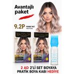 Sea Color TONER 9.2P Pembe İnci Ombre Cilası Tonlayıcı Saç Jel Boyası 2 Kutu