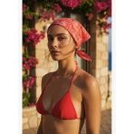 Sea Fern Kırmızı Bandana Fular