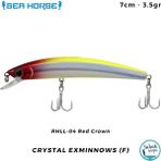 Sea Horse Crystal Exminnows (F) 7cm 3.5gr Rhll-04 Red Crown Yem
