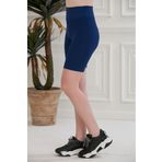 Sea Queen kadın Yüksek Bel Toparlayıcı geniş kemer Kısa Şort Spor Fitilli Biker Tayt