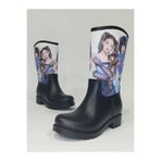 Sea&Blue Blackpink Baskılı Su Geçirmez Kız Çocuk Yağmur Çizmesi - 2