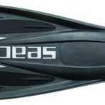 SEAC GP 100 S, Elastik Sling Strap Askılı Profesyonel Ayarlanabilir Dalış Paletleri, Unisex Yetişkin, Siyah, XS/S