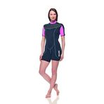 SEAC Sense Short, şnorkelle yüzme ve sualtı dalışı için kısa dalış elbisesi, 2,5 mm neopren, kadın, siyah, L