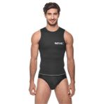 SEAC Short Vest Man, atlet tipi dalış içliği, 2,5 mm yumuşak neopren, erkek, siyah, S