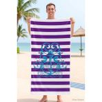 Seadream Tropikal Desenli Plaj Havlusu 70X140 cm Çapa - Standart - Çok Renkli