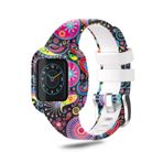 SeaFicco Desen Baskılı Saat Kayışı Silikon Bileklik Spor Yedek Kayış Ayarlanabilir Yedek Saat Kayışı Garmin Vivofit Jr.3 ile Uyumlu (Tavus kuşu)