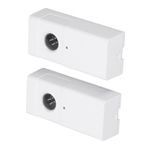 SEAFRONT IP44 Suya Dayanıklı Otomatik Durdurma Kızılötesi Işın Kapısı Sensörü 30m Algılama Aralığı ABS Malzemesi (WHITE)