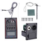 SEAFRONT LCD 5 Bant Akustik Gitar Preamp EQ LC-5 Ekolayzır Tuner Piezo Pikap Ekolayzır Elektrik Akustik Klasik Gitar Için Pikap Tuner