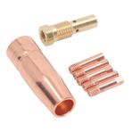 SEAFRONT MIG Kaynak Tabancası Aksesuarı Century FC90 80GL Için Verimli 0.035 inç Pirinç Nozul Uçları Kiti, Easy Weld 261308 306 Için, Uygulanabilir sahne: Kaynak Projeleri,