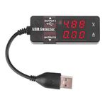 SEAFRONT YB26VA USB Multimetre Gerilim USB Dedektörü, USB Test Cihazı Akım Ölçer Çift Ekran 80-106KPa Cep Telefonu Pil Test Cihazı Ölçer Pil Kapasitesi Test Cihazı (Homokromi Takılı ve