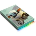 Seagate Starwars The Mandalorian Seagate Gaming Firecuda Grogu Tm Drive 2 Tb Rgb USB 3.2. - Beyaz - Yeşil