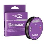 Seaguar Smackdown Lo Vis Stealth Gri 8 Telli Performans Örgü Olta İpi, Daha İnce Çap, Esneme Yok, Ultra Güçlü ve Aşınmaya Dayanıklı, Süper Hassas, Daha Az Görünür, Lb. Test: 30