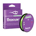 Seaguar Smackdown%100 Florokarbon Olta İpi - Parlak Yeşil Örgü, 9 kg Kırılma Dayanımı, 300 yds - 20SDFG300