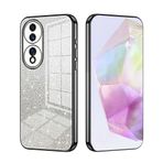 SEAHAI Honor 70 5G için Kılıf, Ultra İnce Premium TPU Tampon Darbeye Dayanıklı Parlak Gradyan Renkli Yumuşak Kapak Moda İnce Silikon Kaplama Kılıf - Siyah