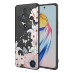 SEAHAI HONOR Magic 6 Lite 5G / HONOR X9b için Kılıf, Sevimli Çiçekler ve Hayvan Desenleri ile Ultra İnce İpeksi Yumuşak Dokunuşlu Sıvı Silikon Kapak, Darbeye Dayanıklı TPU Tampon Şık Kılıf - Siyah S01