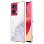 SEAHAI Motorola Edge 50 Fusion için Kılıf, Ultra İnce Premium TPU Tampon Darbeye Dayanıklı Sert Kapak Moda Sevimli Grafik Renkli Silikon Kaplama İnce Kılıf - Beyaz