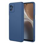 SEAHAI Motorola Moto G32 için Kılıf, Darbeye Dayanıklı Hava Yastığı Tasarımlı Ultra İnce Silikon Sıvı Jel Yumuşak Kılıf, Zarif Mat Kaplama TPU Tampon Kılıf - Mavi