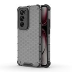 SEAHAI OPPO Reno 12 Pro 5G için kılıf, Ultra-ince Silikon TPU Darbeye Dayanıklı Tampon Telefon Kılıfı [Gelişmiş Hava Yastığı Düşme Koruması] [Petek Şekli] - Siyah