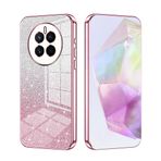 SEAHAI Realme 12 Pro 5G/Realme 12 Pro+ Plus 5G için Kılıf, Ultra İnce Premium TPU Tampon Darbeye Dayanıklı Parlak Gradyan Renkli Yumuşak Kapak Moda İnce Silikon Kaplama Kılıf - Pembe