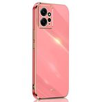 SEAHAI Realme C55 için Kılıf, Ultra İnce Premium TPU Tampon Darbeye Dayanıklı Yumuşak Kapak Elektroliz Kaplama Phnom Penh Tasarım Silikon İnce Kılıf, Kırmızı
