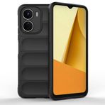 SEAHAI Vivo Y16 için Kılıf, Sağlam Darbeye Dayanıklı Kılıf Yumuşak Silikon Hava Yastığı Tasarım Kauçuk Kapak Ağır Hizmet Koruması Ultra İnce Kapak - Siyah