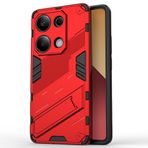 SEAHAI Xiaomi Poco M6 Pro 4G / Xiaomi Redmi Note 13 Pro 4G için Kılıf, Ultra İnce Koruyucu Silikon TPU Darbeye Dayanıklı Hibrit Sert PC Arka Telefon Kılıfı, Katlanabilir Gizli Form Braketi ile,