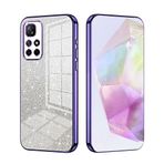SEAHAI Xiaomi Redmi 10 2022 / Redmi 10 4G için Kılıf, Ultra İnce Şeffaf Gradyan Renk Parlayan Desenli Kart Kaplama Tasarımı Darbeye Dayanıklı TPU Tampon Yumuşak Silikon Moda Kapak - Mor