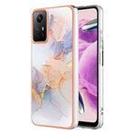 SEAHAI Xiaomi Redmi Note 12S 4G için Kılıf, Ultra İnce Premium TPU Tampon Darbeye Dayanıklı Sert Kapak Moda Sevimli Grafik Renkli Silikon Kaplama İnce Kılıf - Mermer beyazı