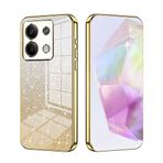 SEAHAI Xiaomi Redmi Note 13 4G için Kılıf, Ultra İnce Premium TPU Tampon Darbeye Dayanıklı Glitter Gradyan Renkli Yumuşak Kapak Moda İnce Silikon Kaplama Kılıf - Altın