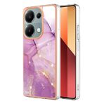 SEAHAI Xiaomi Redmi Note 13 Pro 4G/Poco M6 Pro 4G için Kılıf, Ultra İnce Premium TPU Tampon Darbeye Dayanıklı Sert Kapak Moda Sevimli Grafik Renkli Silikon Kaplama İnce Kılıf - Açık mor