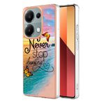 SEAHAI Xiaomi Redmi Note 13 Pro 4G/Poco M6 Pro 4G için Kılıf, Ultra İnce Premium TPU Tampon Darbeye Dayanıklı Sert Kapak Moda Sevimli Grafik Renkli Silikon Kılıf - Dream butterfly