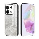 SEAHAI Xiaomi Redmi Note 13 Pro 5G / Poco X6 5G için Kılıf, Ultra İnce Şeffaf Degrade Renk Parlayan Desenli Kart Kaplama Tasarımı Darbeye Dayanıklı TPU Tampon Yumuşak Silikon Moda Kapak - Siyah