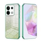 SEAHAI Xiaomi Redmi Note 13 Pro 5G / Poco X6 5G için Kılıf, Ultra İnce Şeffaf Degrade Renk Parlayan Desenli Kart Kaplama Tasarımı Darbeye Dayanıklı TPU Tampon Yumuşak Silikon Moda Kapak - Yeşil