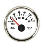 Sealux Yag Basinc Gostergesi 0-5Bar Ø52mm Beyaz 12-24V