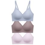 Seamless Bra - Aurea | Lazer Kesim Dikişsiz Kontur Detaylı Balensiz Kadın Sütyen 3'lü Paket