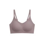 Seamless Bra - Elaris | Kahverengi Lazer Kesim Balensiz Dekolteli Şerit Detay Dikişsiz Kadın Sütyen