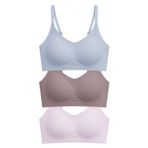 Seamless Bra - Elaris | Lazer Kesim Balensiz Dekolteli Şerit Detay Dikişsiz Kadın Sütyen 3'lü Paket