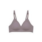 Seamless Bra - Velour | Kahverengi Lazer Kesim Balensiz Üçgen Form Dikişsiz Kadın Sütyen