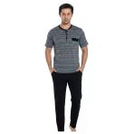 Seamlife Erkek %100 Pamuk Yazlık Kısa Kollu Pijama Takımı 9669