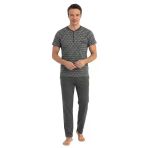 Seamlife Erkek %100 Pamuk Yazlık Kısa Kollu Pijama Takımı 9823