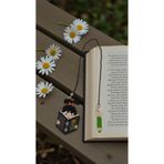 Seard Miyuki Boncuk El Yapımı Kitap Okuyan Kız ve Yeşil Kalem Kitap Ayracı