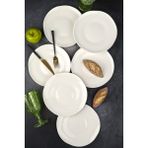 Seashell 6'lı Porselen 23 cm Servis Tabak - 6 Adet